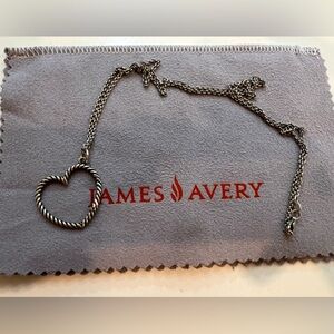 James Avery Changeable Heart Charm Necklace